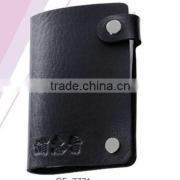 Factory direct sale promotion Colorful leather business card holder