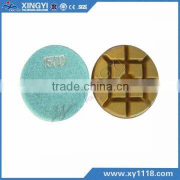 Resin concrete polishing pads