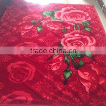 2014 new design 3D mink blanket 100% polyester