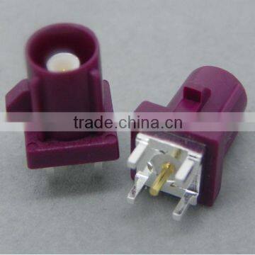 Fakra Male PCB Mount connector Bordeauxviolet Car GSM Cellular phone