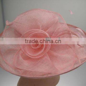 New Plain Sinamay Hat wholesale for Church Women