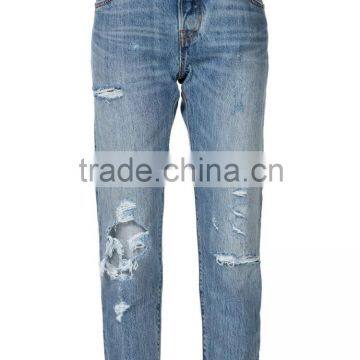 mens informal pant trousers ripped jeans (JX0059)