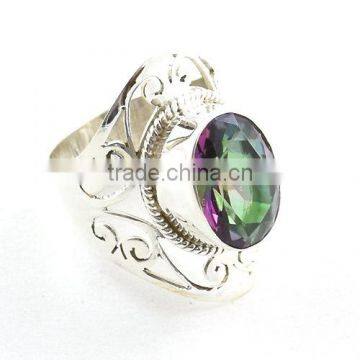 925 silver jewelry mystic topaz rings jewelry wholesale silver rings for women