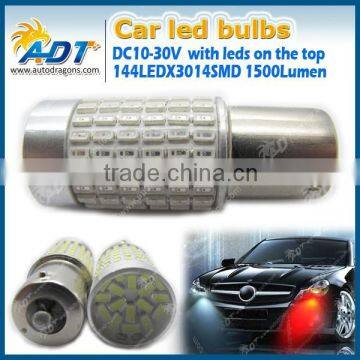 1156 144W Car Smd Led Bulb 3014 Smd Ba15s Car Led Bulb With Lens Super White photo-5
