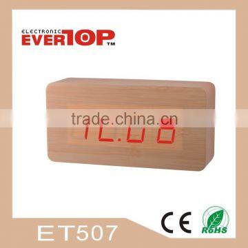 2016 PROMOTIONAL WOOD LED CLOCK ET507