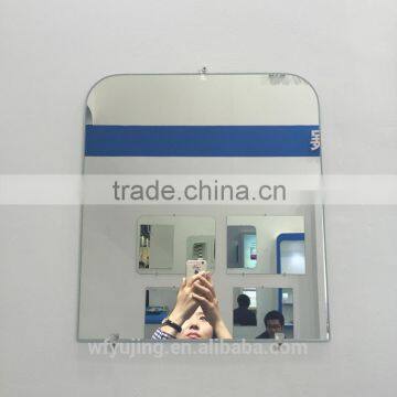 2-6mm Custom beveled/round polish silver decorative wall mirror