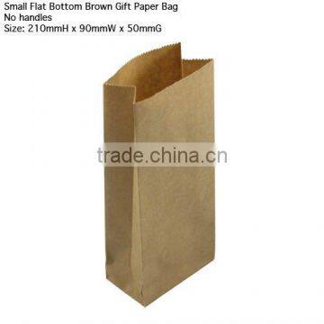 flat brown paper bags