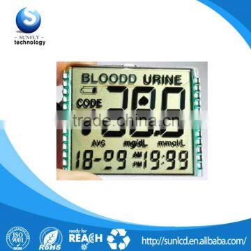 4 digits TN reflective sunlight readable lcd module