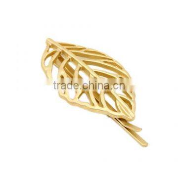 Korean Simple Style Hollow Leaf Shape Long Women Hairclips Wholesale