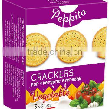 PEPPITO-310G Super big vegetable biscuit/Round cracker