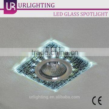 Cracked-ice glass led downlight ceiling light