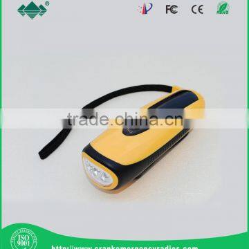 Dynamo Hand Crank Flashlight, Wind up Cranking Rechargeable Flashlight
