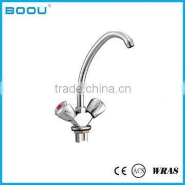 Brass and Zinc Tap Double Handle Basin Faucet