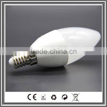 IC 600lm LED candle light C37J CE ROHS 7w E14