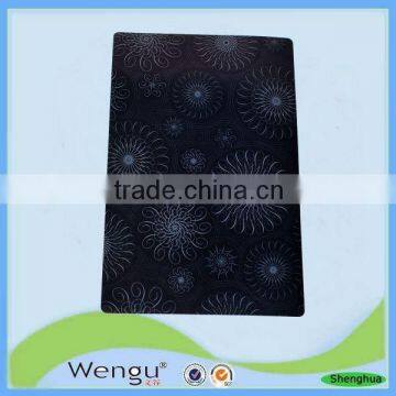 Printed newest design enviromental black pp/plastic placemat kitchen accessories, place mat supplier and manufacture