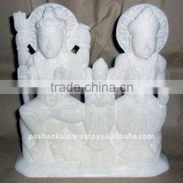 White Marble Gauri Shankar God Statues