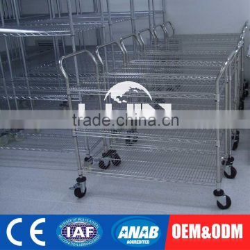 Custom-made Display Commercial Garment Rack And Stands Stainless Steel Shelf For Hanging