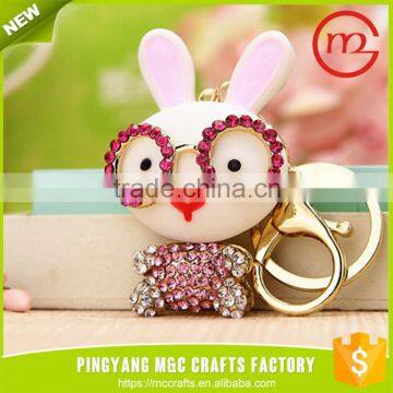 Modern design best selling cartoon rabbits keyrings