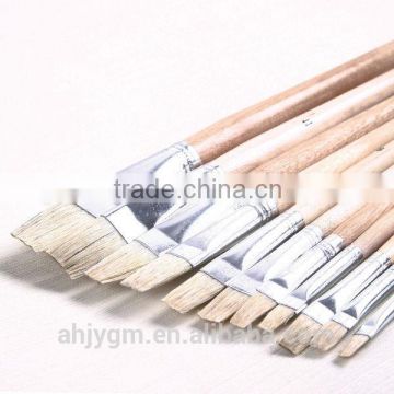 White Box &Packing Wooden Handle Bristle Artist Brush/oil painting brush.