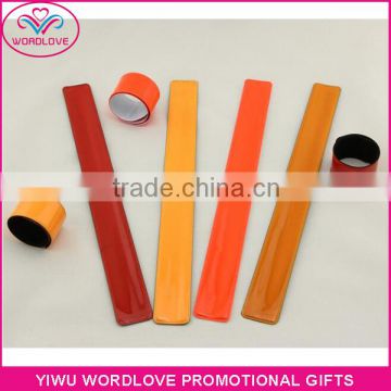 Customized PVC Reflective Slap Bracelets/ Wristband Wrap