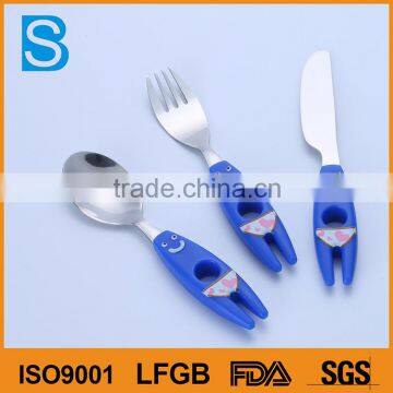 High-class restaurant stainless steel knife fork and spoon set for children