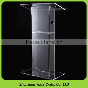 Customized Acrylic Podium Stand Crystal Acrylic Lectern Podium Plexiglass Pulpit