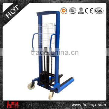 professional made 1t 1600mm manual hand stacker forklift