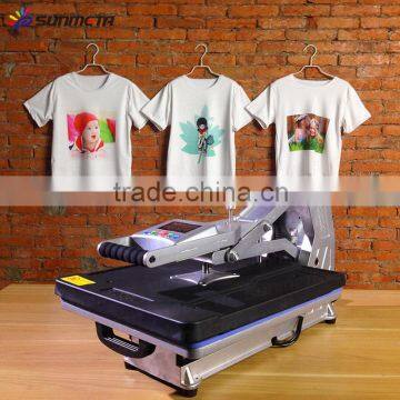 2015 Sunmeta Automatic open digital screen flatbed T-shirt heat press machine