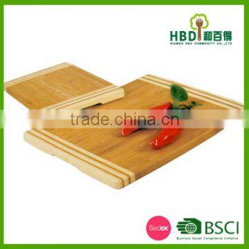 international trade bamboo wooden cutting board for kitchen prep made in china