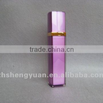 80ml purple acrylic lotion bottle with spray painting