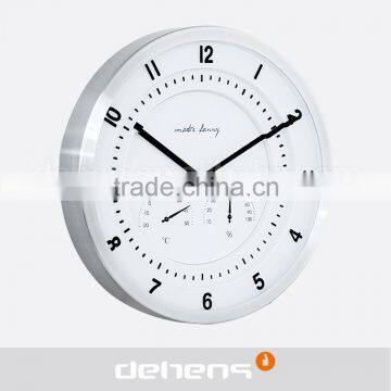 DEHENG Plastic Dial Wall Clock With Temperature Display photo-2