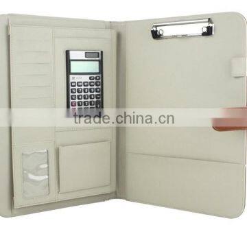 A4 Zipper Portfolio PU Leather File Folders Mutifuction Organizer photo-4