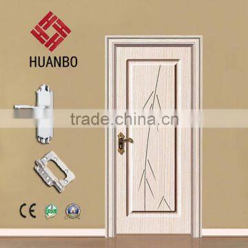 New design interior wooden carved shower door with handle