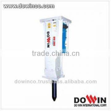 Excavator Hydraulic Breaker /Rock hammer with powerful chisel (DW 20G box, open, side)