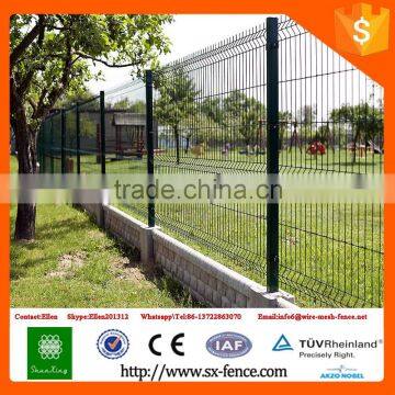 Cheap PVC Coated Welded Metal Garden Fence Panel With Peach Post photo-5