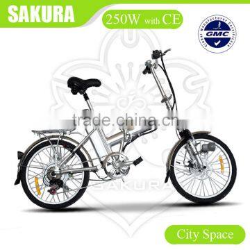 light convenient 24v 36v 250w foldable alloy electric bike
