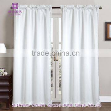 Hot sale European style rod pocket satin curtain