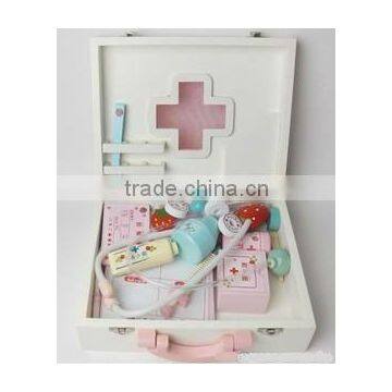 Mother garden wooden toys, strawberry doctor trunk wooden toys