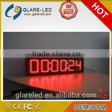 Synchronous LED time and temp digital clock displays and LED advertising signs