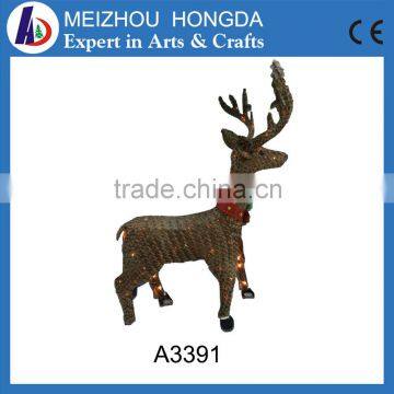 Wooden Christmas Removable Deer With Hanging Decoration photo-3