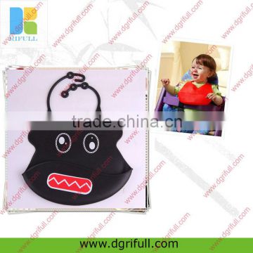 FDA silicone custom print baby bibs