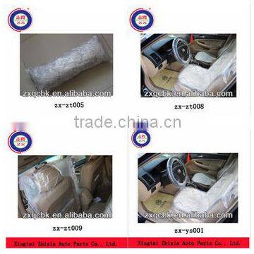 Well made and cheap disposable clear plastic car seat covers/Plastic Car Seat Cover with designing Logo