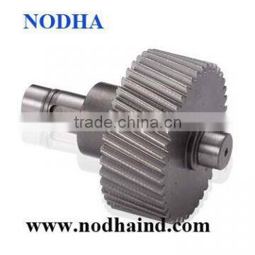 Helical gear and helical gear shaft, precision gear