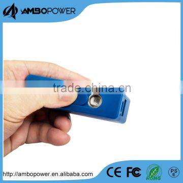 2200mah Men' gift power bank with cigar lighter