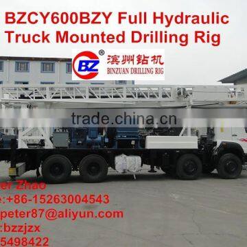 BZCY600BZY Full Hydraulic Truck Mounted Drilling Rig for sale