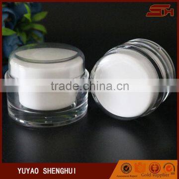 China factory high quality 15,30,50ml cosmetic cream acrylic jars