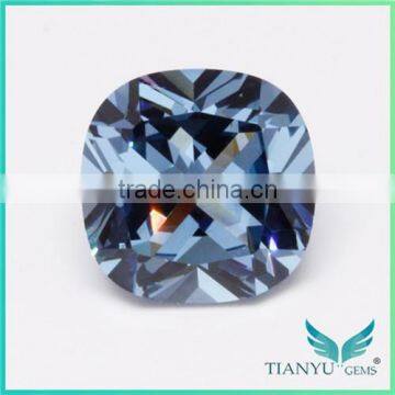 Wholesale Gem Processing Heat Resistant Aquamarine Blue Nano Spinel For Micro Pave Jewelry