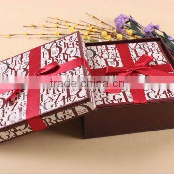 Boutique gift boxes large christmas gift box packaging with bow