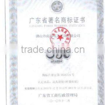 Guangdong Famous Trademark Certificate