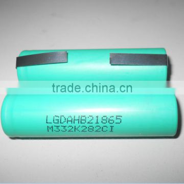 LG HB2 ICR18650HB2 1500mah high power 30A discharge with tabs